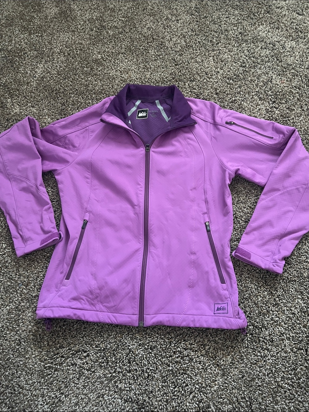 REI Purple Women's Softshell Zip Jacket